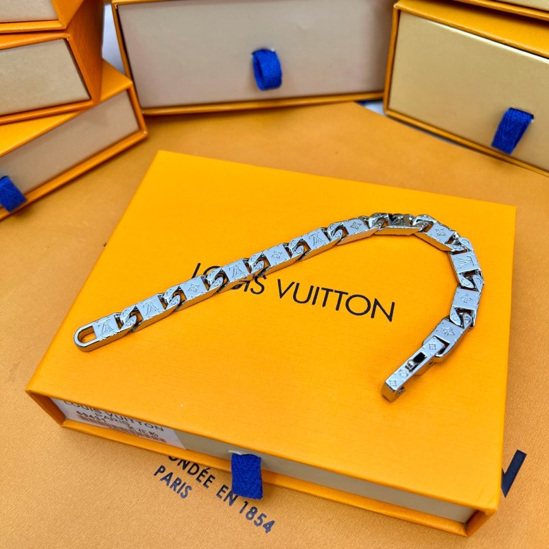 Louis Vuitton Monogram Tied Up Silver Bracelet view