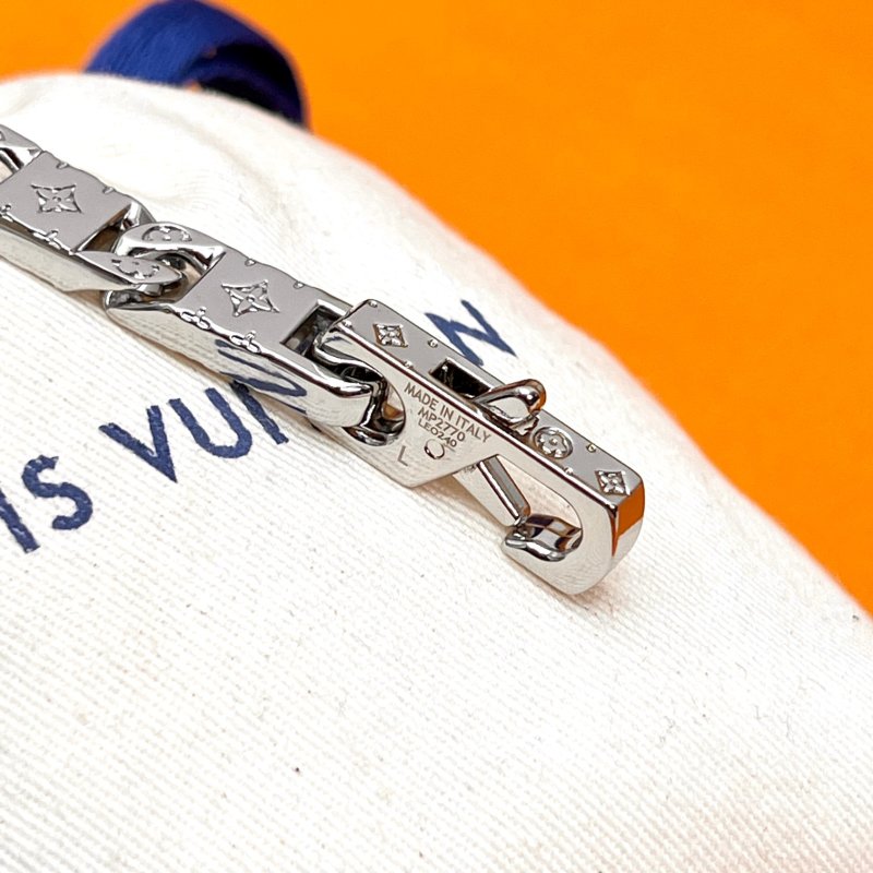 Louis Vuitton Monogram Tied Up Silver Bracelet view