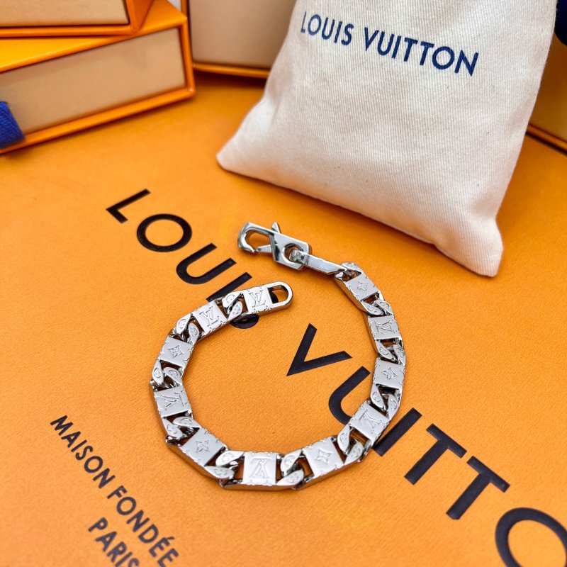 Louis Vuitton Monogram Tied Up Silver Bracelet view