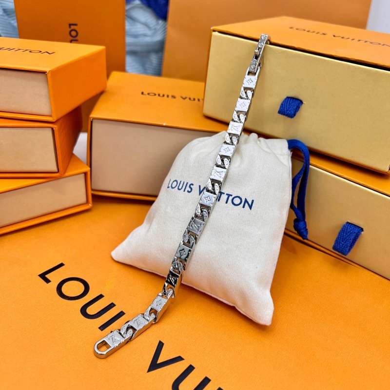 Louis Vuitton Monogram Tied Up Silver Bracelet view