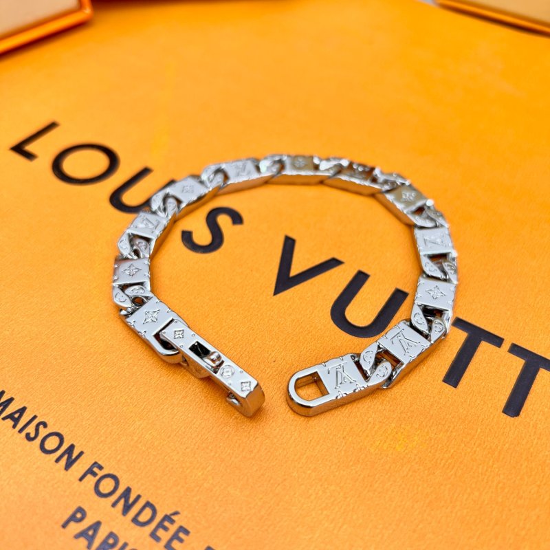 Louis Vuitton Monogram Tied Up Silver Bracelet view