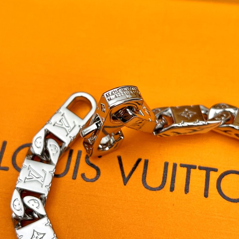 Louis Vuitton Monogram Tied Up Silver Bracelet view