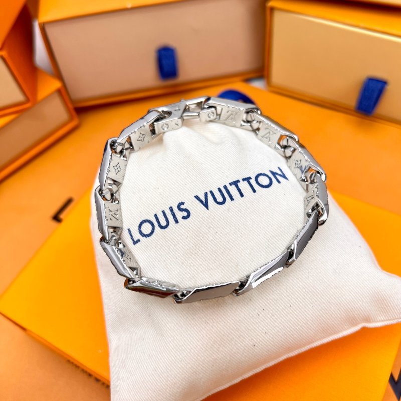 Louis Vuitton Monogram Tied Up Silver Bracelet view