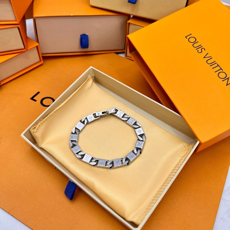 Louis Vuitton Monogram Tied Up Silver Bracelet view