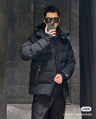 Essentials Black Puffer Down Jacket view 2