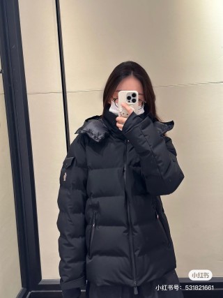 Essentials Black Puffer Down Jacket view 3