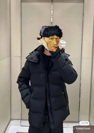 Essentials Black Puffer Down Jacket view 6