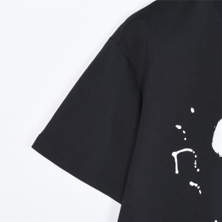 Gucci Ink Brush Stroke Graffiti Logo Black T-Shirt view 4