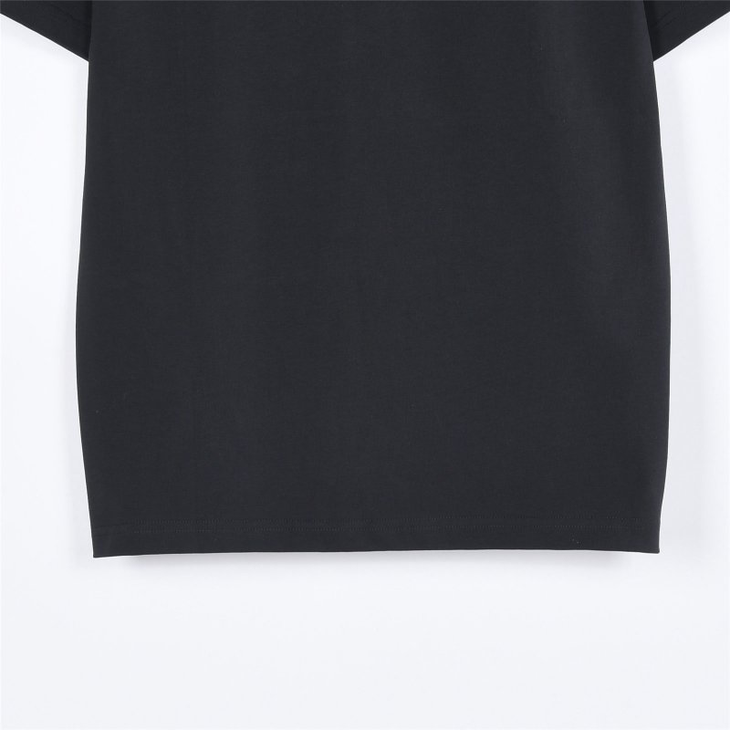Black Graphic Short Sleeve T-Shirt with Abstract Design view