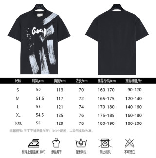 Gucci Ink Brush Stroke Graffiti Logo Black T-Shirt view 10