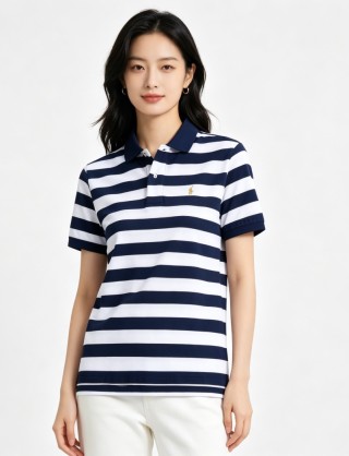 Polo Ralph Lauren Navy White Striped Short-Sleeve Polo view 3