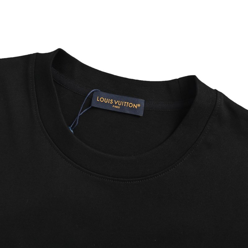 Black Checkered Pocket T-Shirt view