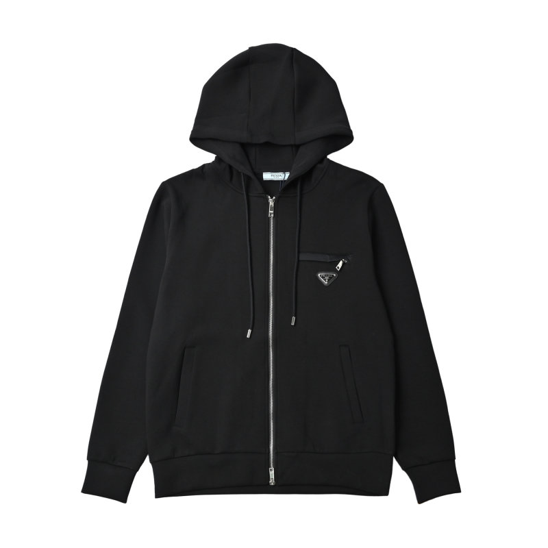 Stone Island Black Hooded Zip Jacket view