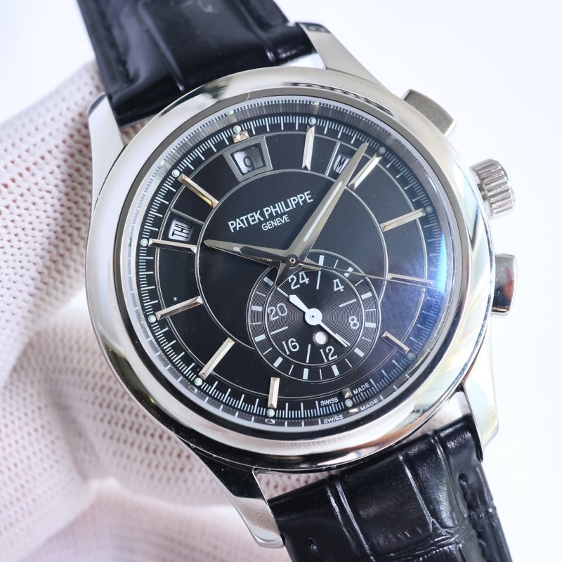 Patek Philippe Nautilus Chronograph Black Dial Mechanical Watch view