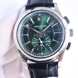 Patek Philippe Nautilus Chronograph Black Dial Mechanical Watch view 3
