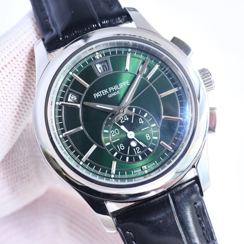 Patek Philippe Nautilus Chronograph Black Dial Mechanical Watch view