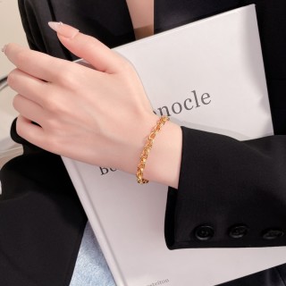 Gold Chain Link Bracelet view 5