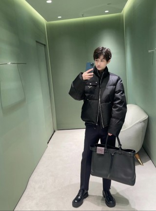 Prada Black Nylon Down Jacket