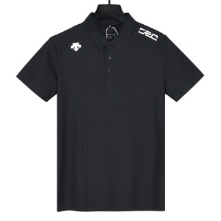 Essentials Black Logo Polo Shirt view 3