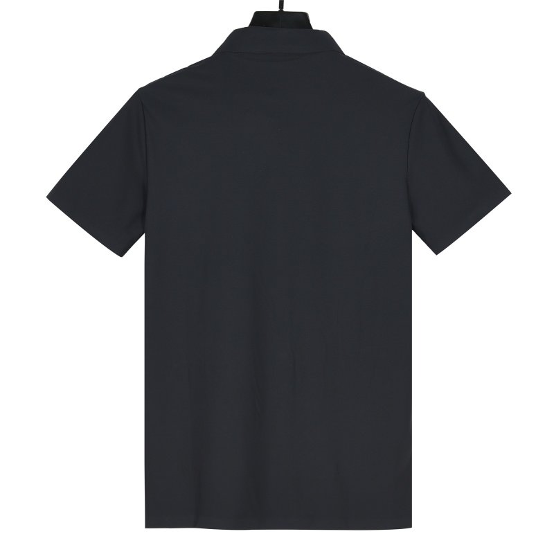 Essentials Black Logo Polo Shirt view