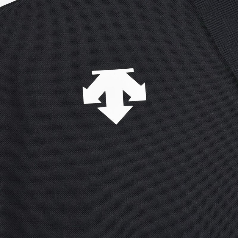 Essentials Black Logo Polo Shirt view