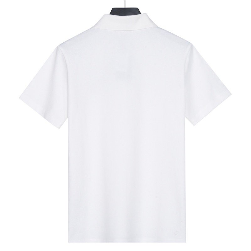 Burberry White Short-Sleeve Logo Polo Shirt view