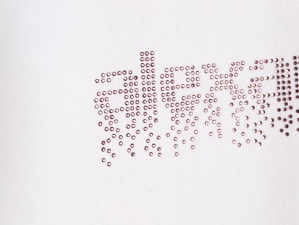 Alexander Wang Rhinestone Logo White T-Shirt view 6