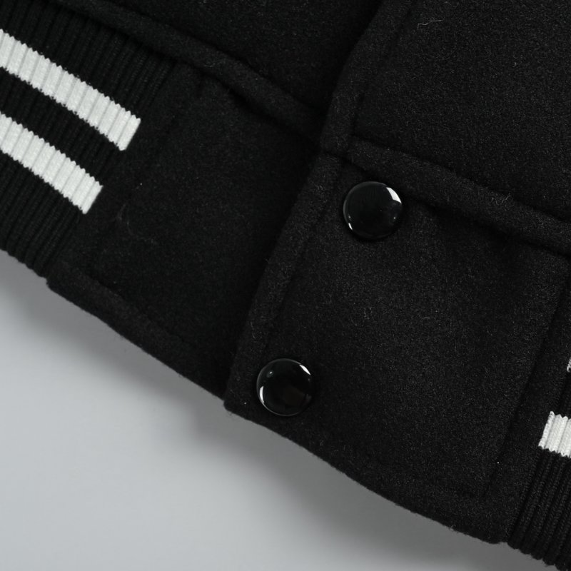 Supreme Black Varsity Wool Jacket view
