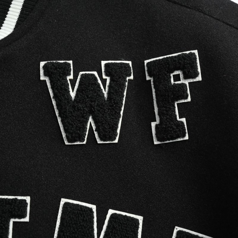 Supreme Black Varsity Wool Jacket view