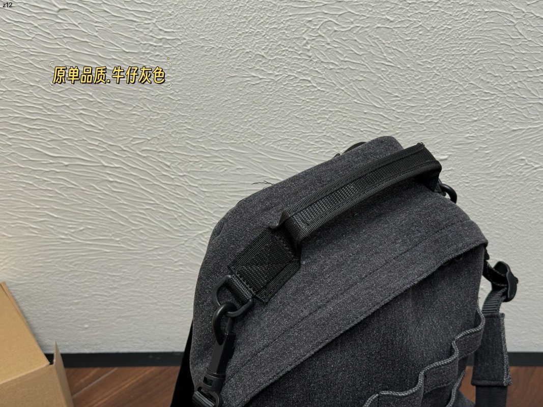 Balenciaga Denim Grey Backpack with Removable Straps view