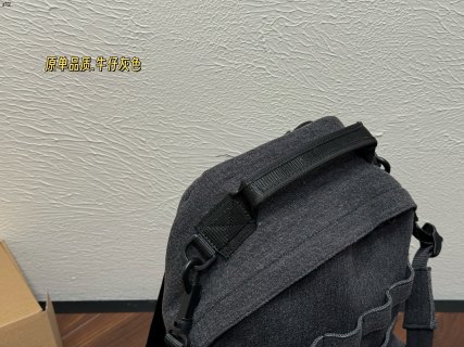 Balenciaga Denim Grey Backpack with Removable Straps view 3