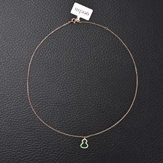 Qeelin Green Chalcedony Gourd Mini Pendant Necklace view 7
