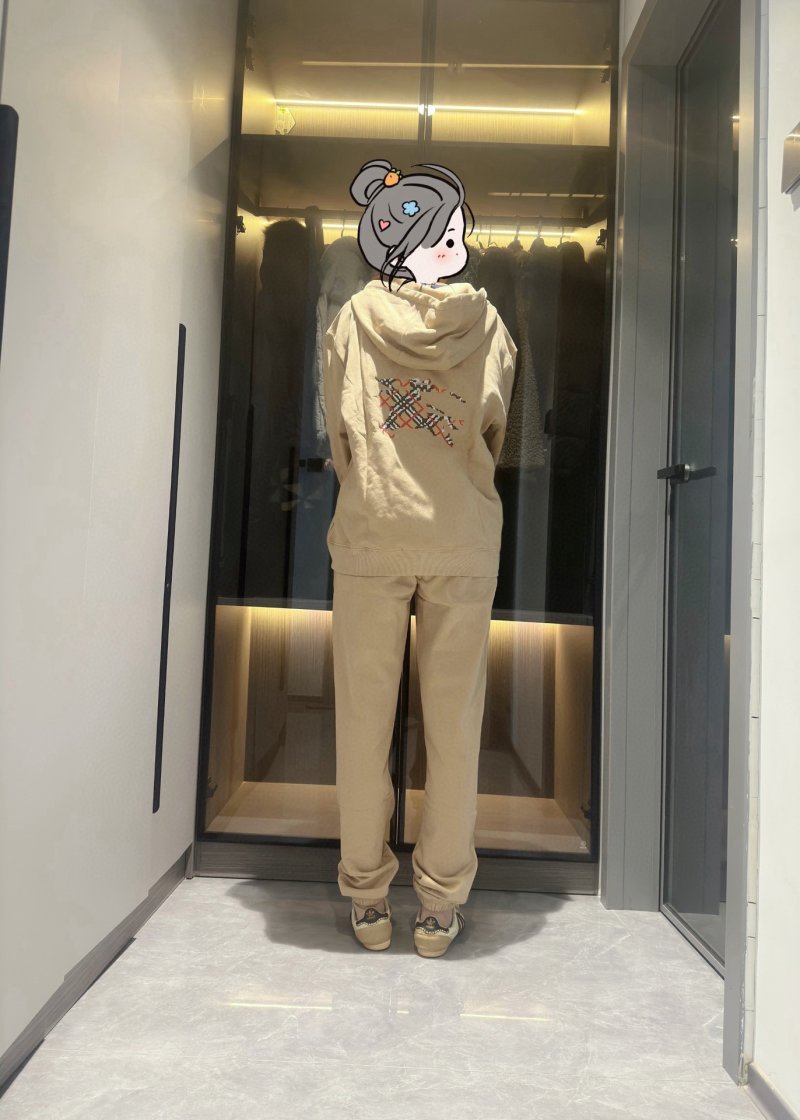 Essentials Beige Embroidered Hoodie & Joggers Set