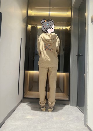 Essentials Beige Embroidered Hoodie & Joggers Set