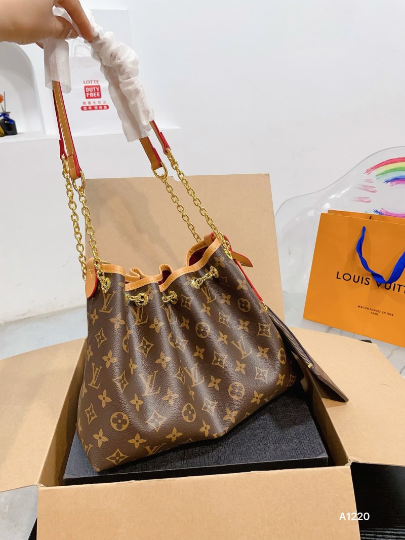 Louis Vuitton Monogram Bucket Bag Brown Multi