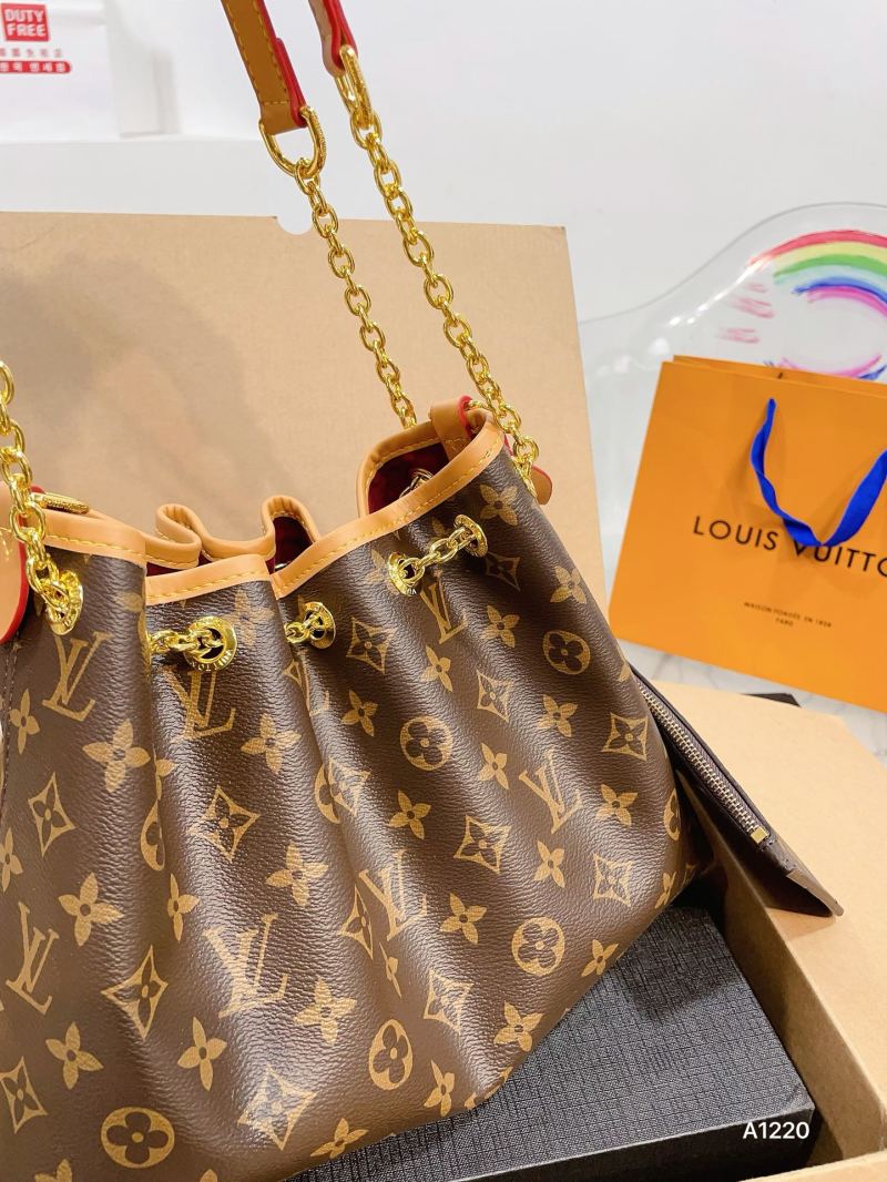 Louis Vuitton Monogram Bucket Bag Brown Multi view