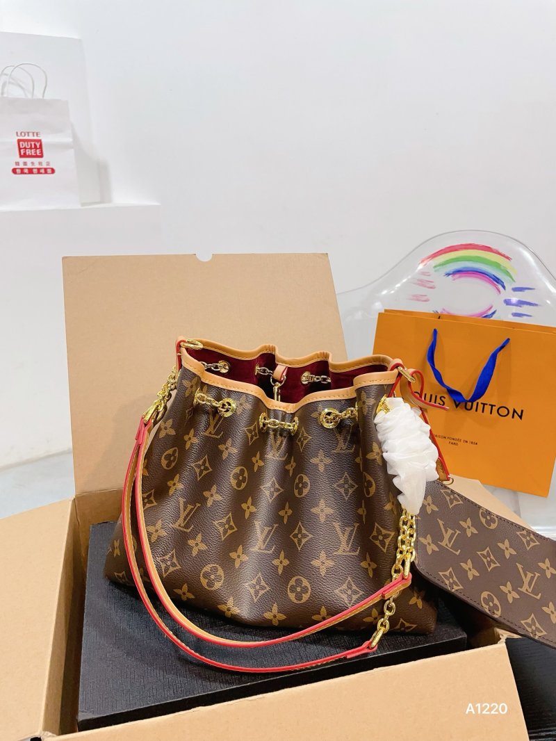 Louis Vuitton Monogram Bucket Bag Brown Multi view