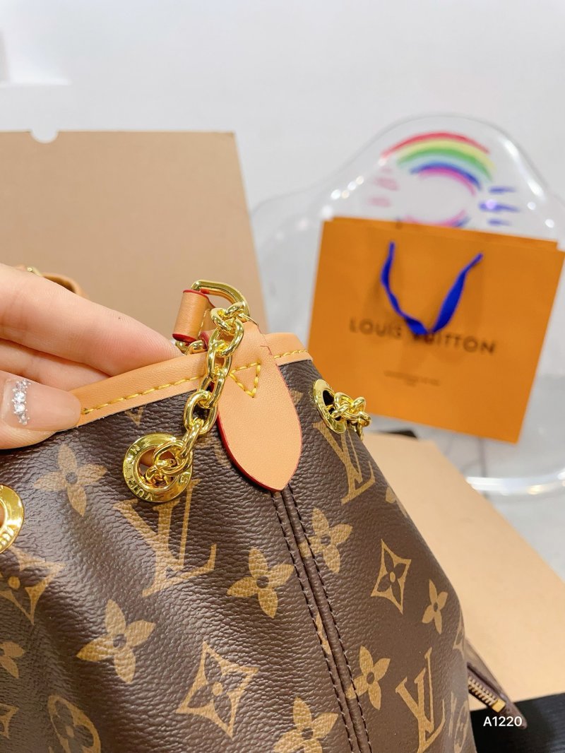 Louis Vuitton Monogram Bucket Bag Brown Multi view