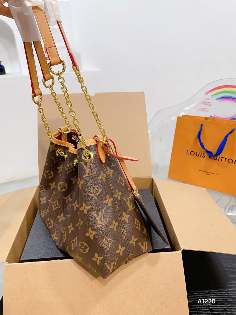 Louis Vuitton Monogram Bucket Bag Brown Multi view