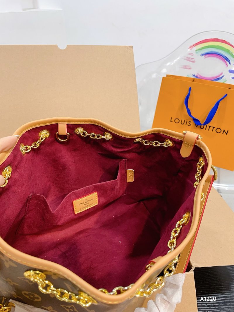 Louis Vuitton Monogram Bucket Bag Brown Multi view