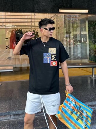 Louis Vuitton Monogram Patchwork Black T-Shirt view 4