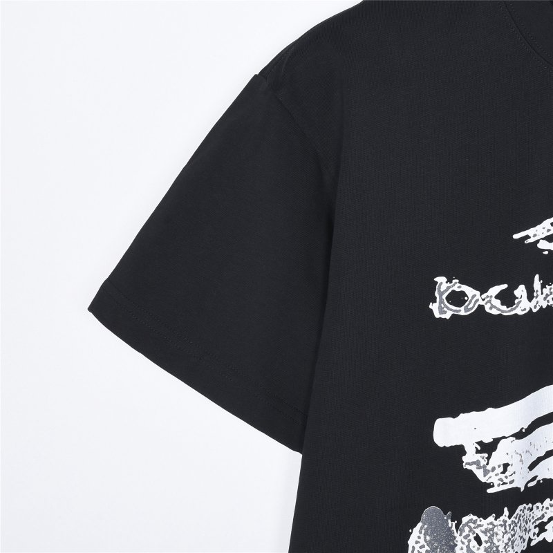 Balenciaga Black Graphic Print Short Sleeve T-Shirt view