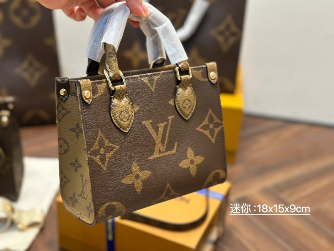 Louis Vuitton OnTheGo Mini Monogram Tote Brown view
