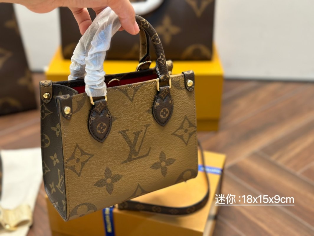Louis Vuitton OnTheGo Mini Monogram Tote Brown view