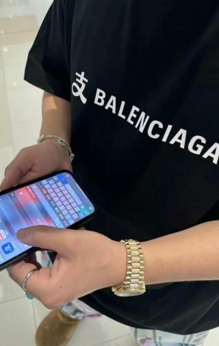 Balenciaga Black Logo T-Shirt view 5