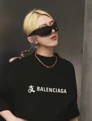 Balenciaga Black Logo T-Shirt view 6