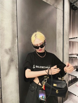 Balenciaga Black Logo T-Shirt view 7