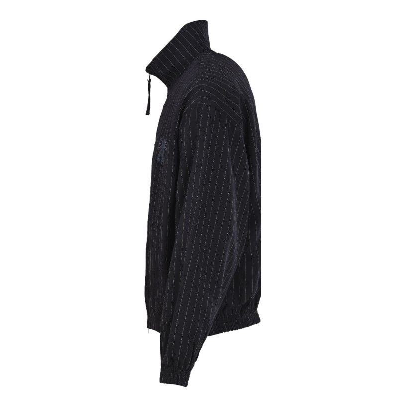 Black Oversized Puffer Jacket with Embroidered Detail view
