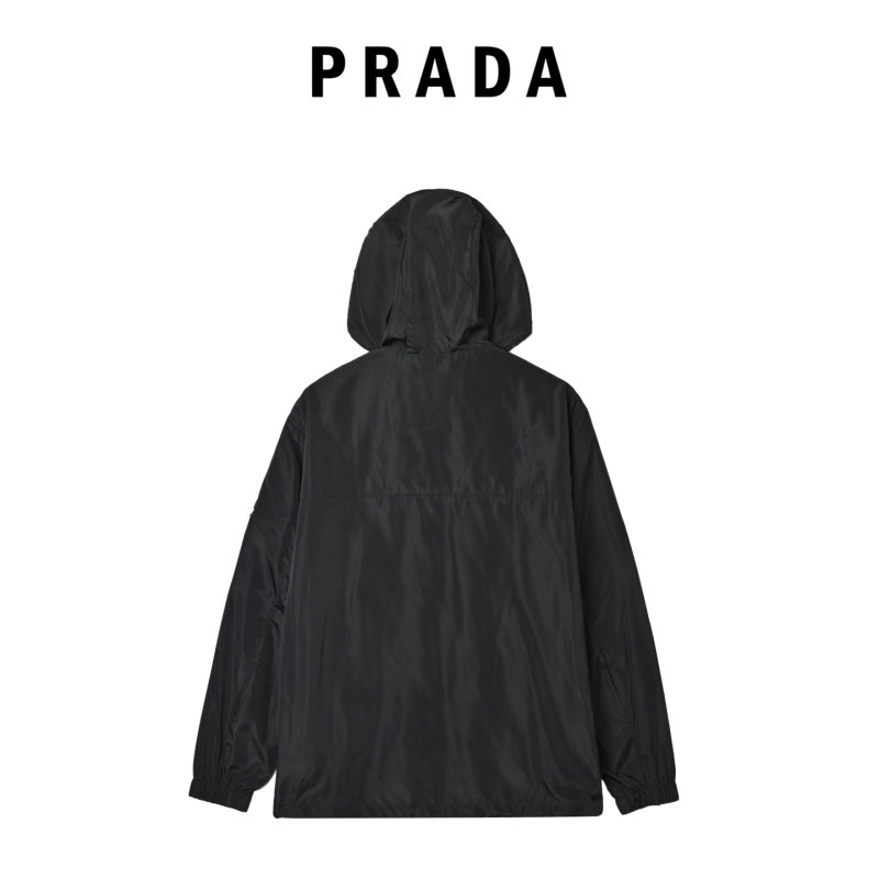 Stone Island Black Nylon Zip Hoodie Jacket view