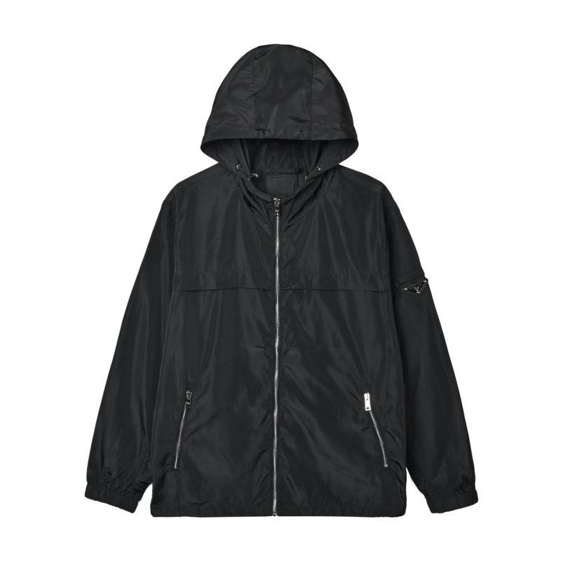 Stone Island Black Nylon Zip Hoodie Jacket view
